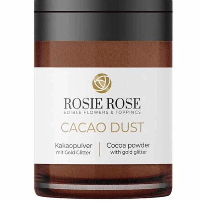 Rosie Rose Glitterpulver Kakao med Guld 40g – från Rosie Rose – 95 kr – hos Delitea