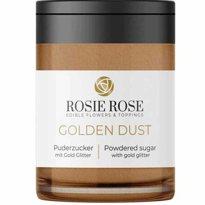Rosie Rose Glitterpulver Socker med Guld 30g – från Rosie Rose – 95 kr – hos Delitea