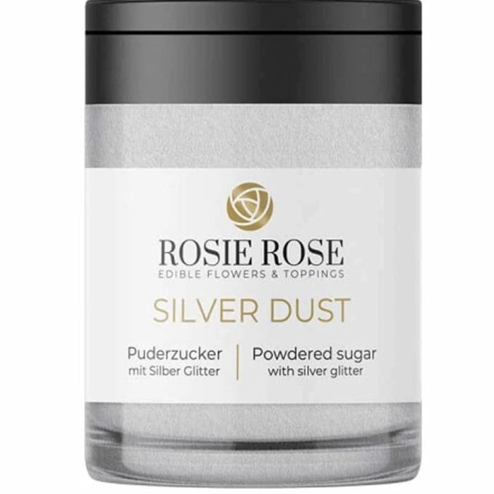 Rosie Rose Glitterpulver Socker med Silver 30g – från Rosie Rose – 95 kr – hos Delitea