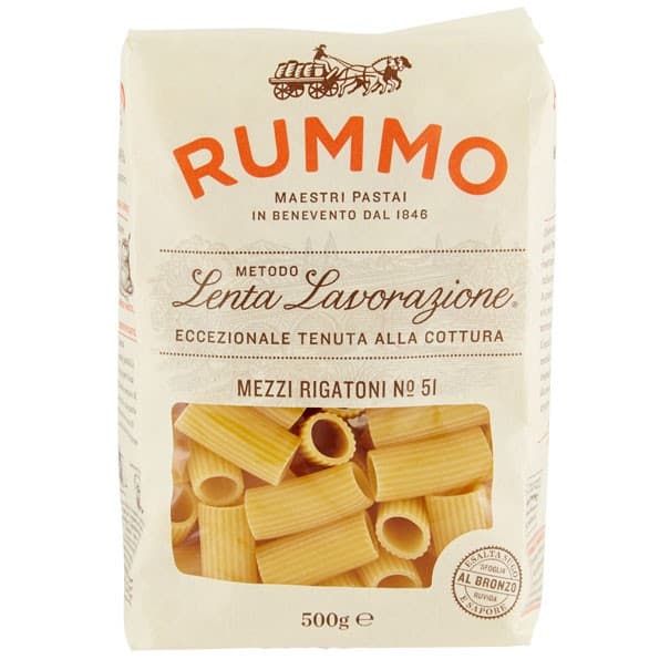 Rummo Mezzi Rigatoni 51 Lenta Lavorazione 500g – från Rummo – 26 kr – hos Delitea