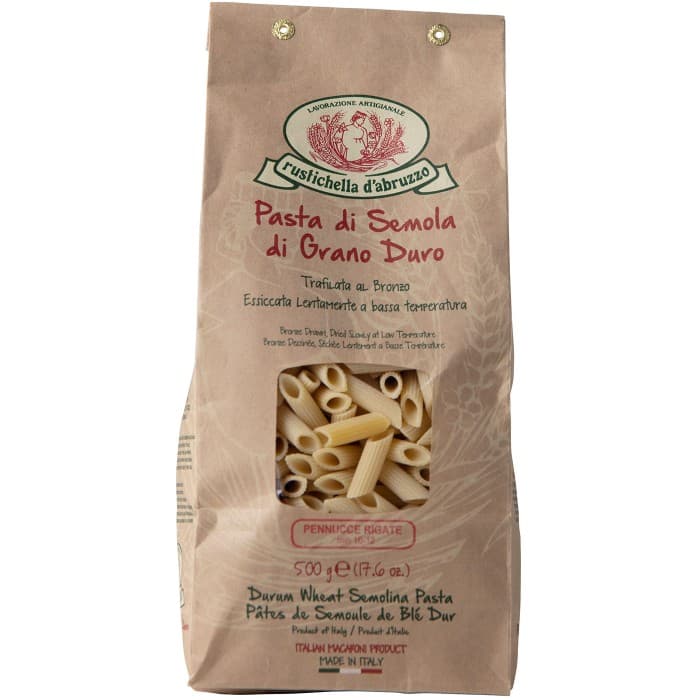 Rustichella d’Abruzzo Pennucce Rigate 500g – från Rustichella d’Abruzzo – 65 kr – hos Delitea