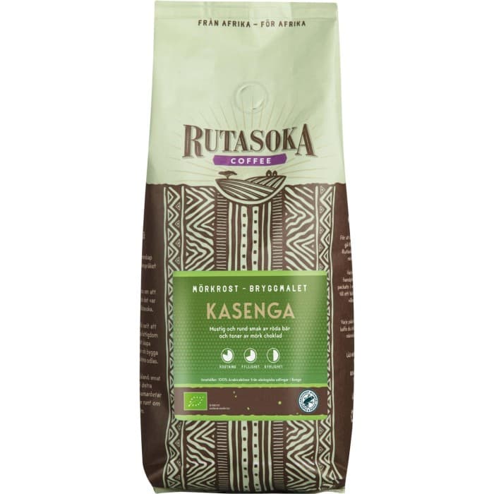 Rutasoka Kasenga Bryggmalet Mörkrost 450g från Rutasoka Coffee – köp hos Delitea