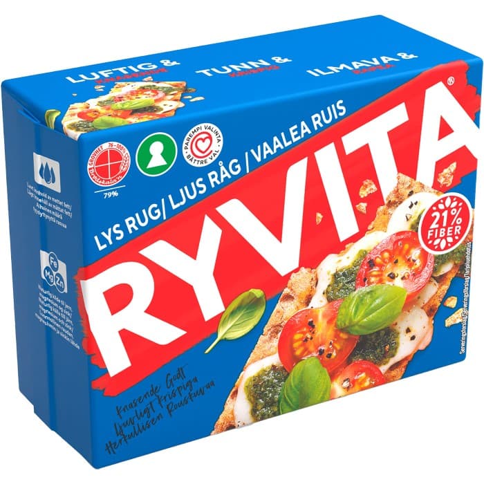 Ryvita Knäckebröd Light Rye 200g från Ryvita - köp hos Delitea