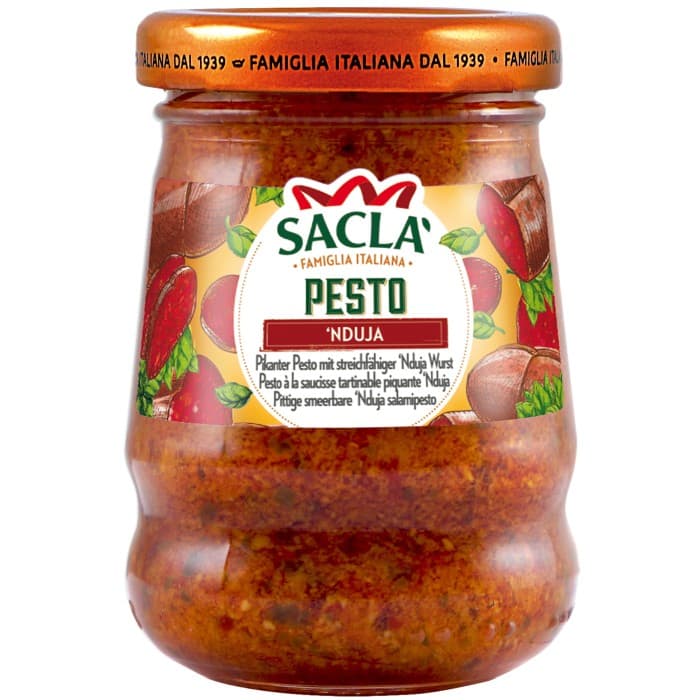 Sacla Pesto N´duja 90g – från Sacla – 49 kr – hos Delitea