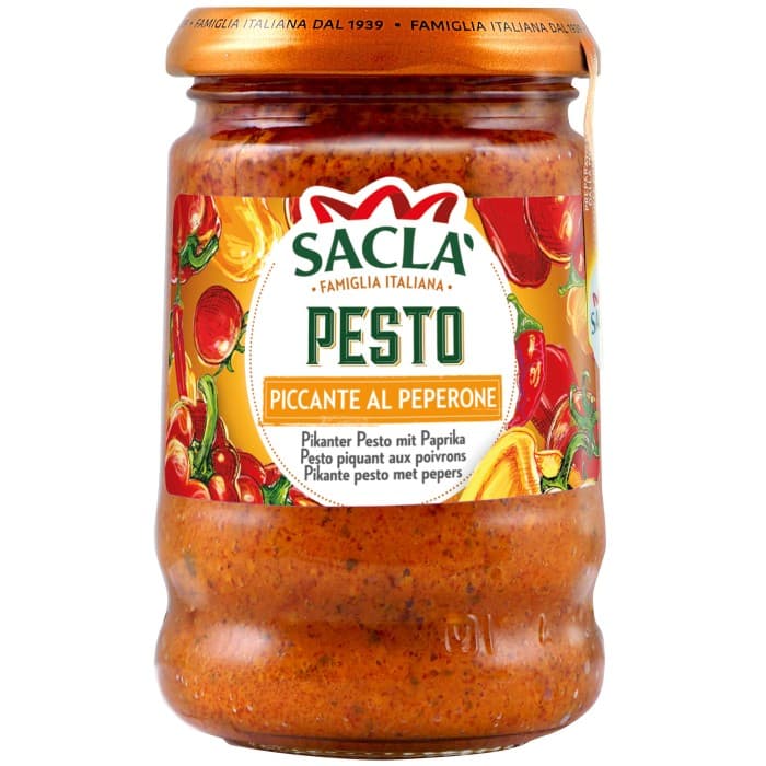 Sacla Pesto Piccante 190g – från Sacla – 49 kr – hos Delitea
