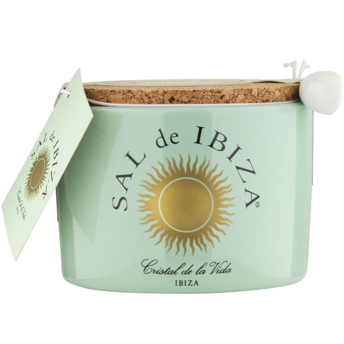 Sal de Ibiza Fleur de Sel Keramikbehållare 150g – från Sal de Ibiza – 249 kr – hos Delitea