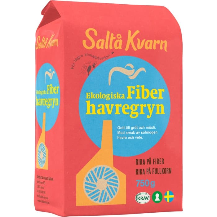 Saltå Kvarn Fiberhavregryn 750g
