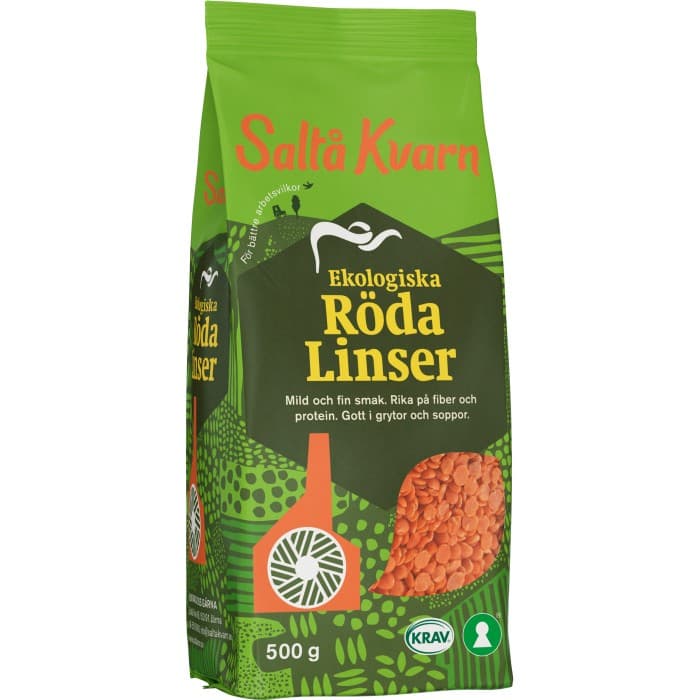 Saltå Kvarn Röda Linser 500g