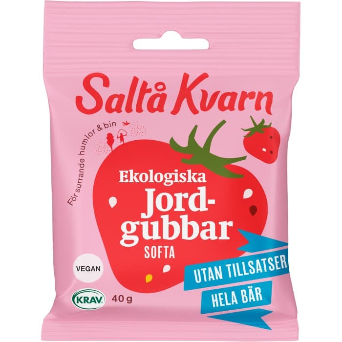Saltå Kvarn Softa Jordgubbar 40g – från Saltå Kvarn – 22 kr – hos Delitea