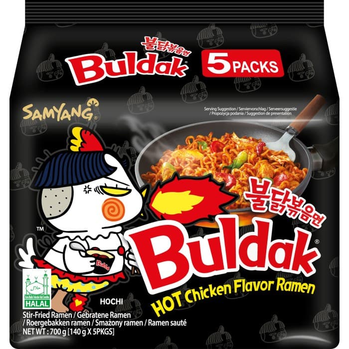 Samyang Ramennudlar Hot Chicken Spicy 5x140g – från Samyang – 122 kr – hos Delitea
