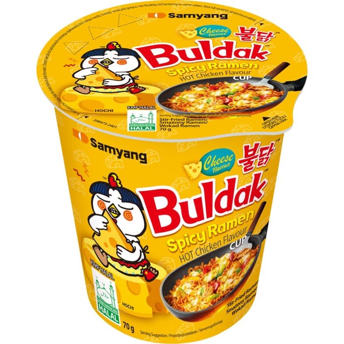 Samyang Ramen Buldak Cheese Cup 70g – från Samyang – 27 kr – hos Delitea
