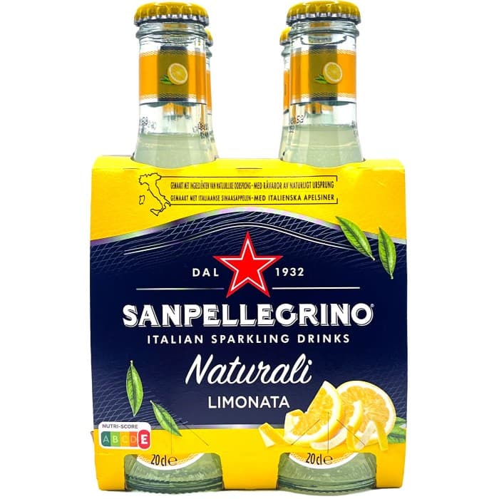 San Pellegrino Limonata Glasflaska 4x20cl – från San Pellegrino – 69 kr – hos Delitea