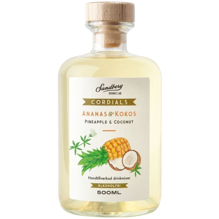 Sandberg Ananas & Kokos Cordial 500ml – från Sandberg – 249 kr – hos Delitea