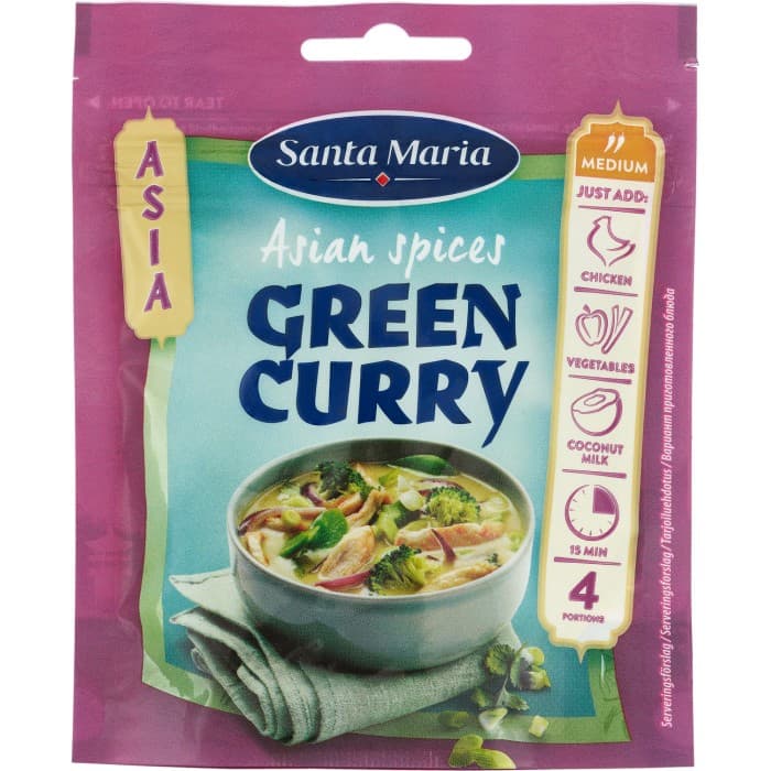 Santa Maria Kryddblandning Green Curry 40g – från Santa Maria – 18 kr – hos Delitea
