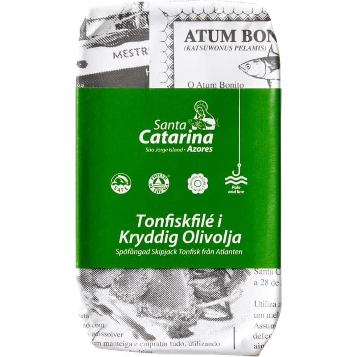 Santa Catarina Tonfisk i Kryddig Olivolja  120g från Santa Catarina – köp hos Delitea
