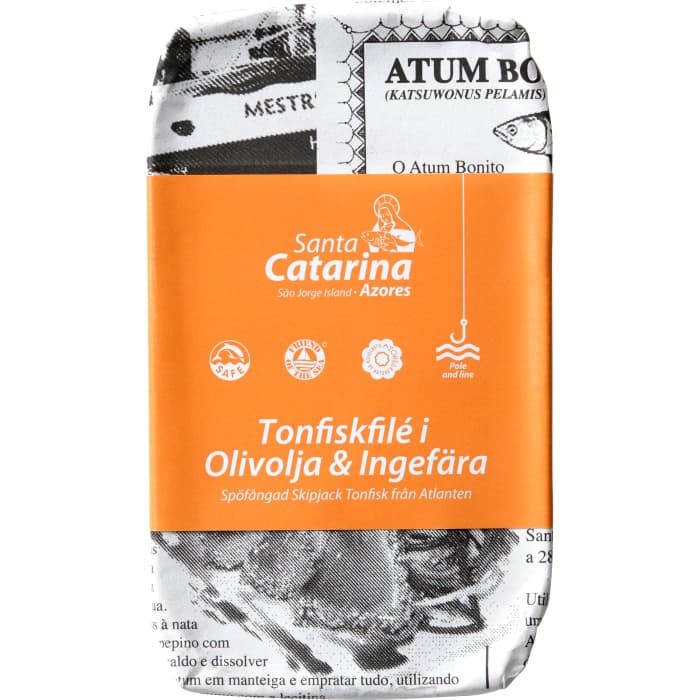 Santa Catarina Tonfisk i Olivolja & Ingefära 120g – från Santa Catarina – 65 kr – hos Delitea