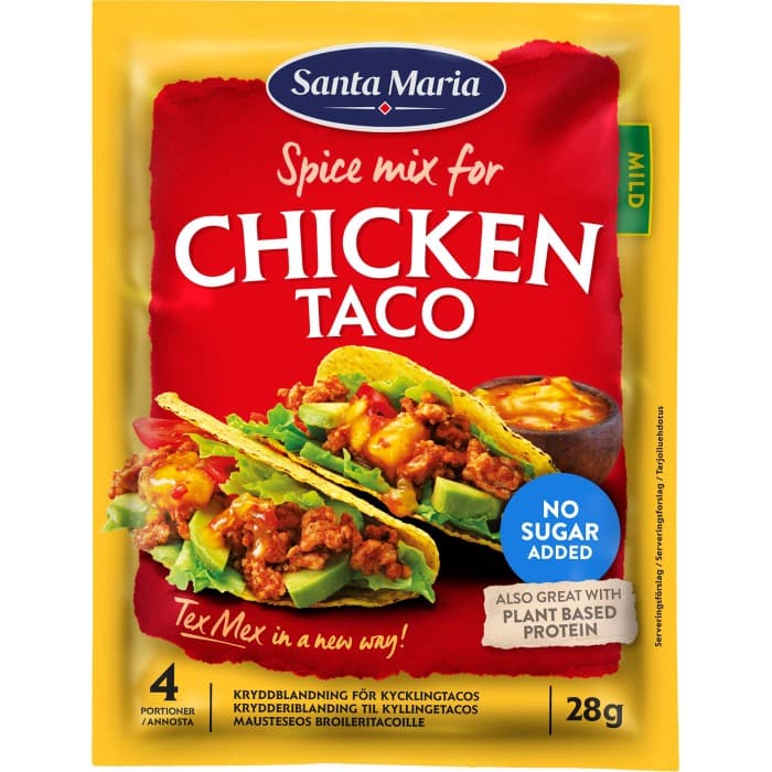 Santa Maria Chicken Taco Spice Mix 28g – från Santa Maria – 16 kr – hos Delitea