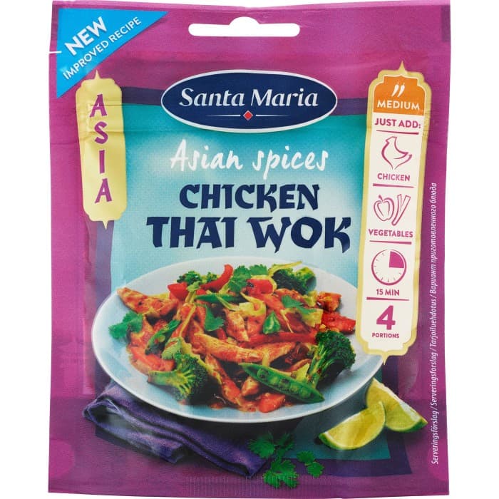 Santa Maria Chicken Thai Wok 30g – från Santa Maria – 18 kr – hos Delitea