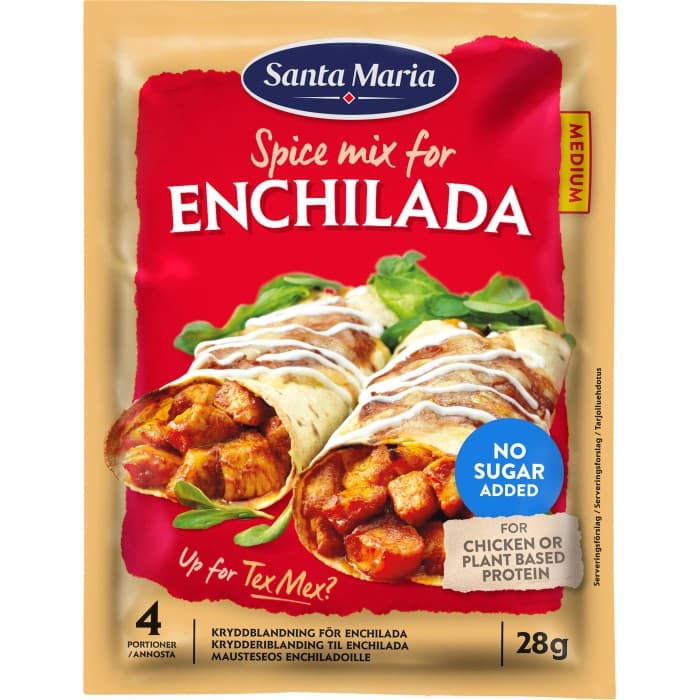Santa Maria Enchilada Spice Mix 28g – från Santa Maria – 15 kr – hos Delitea