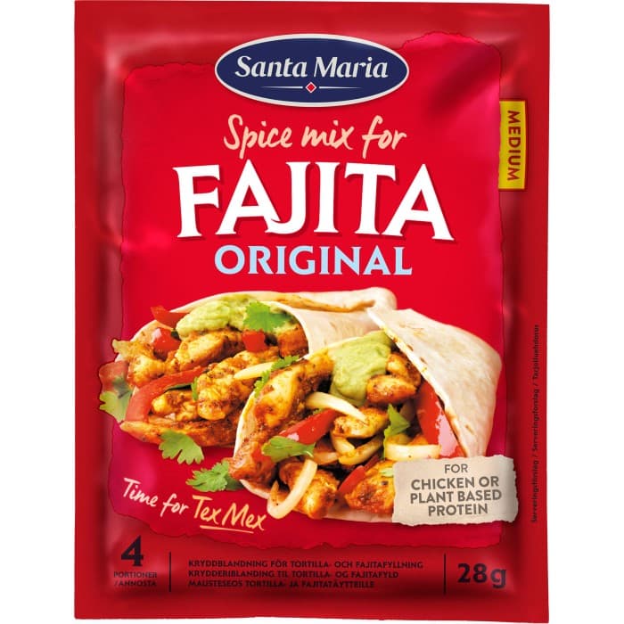 Santa Maria Fajita Spice Mix Original 28g – från Santa Maria – 16 kr – hos Delitea