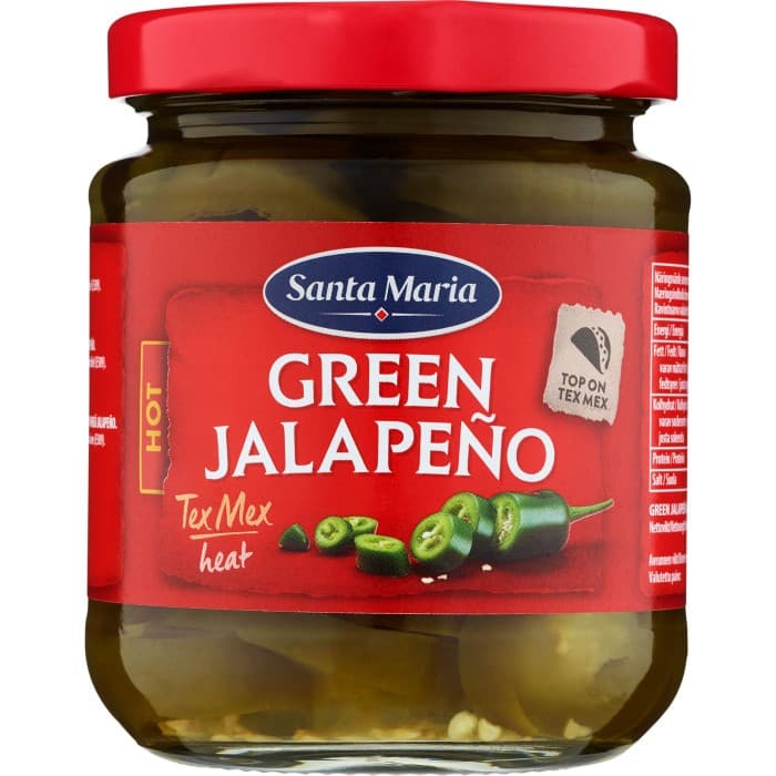 Santa Maria Green Jalapeño Hot 215g