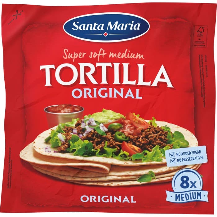Santa Maria Original Soft Tortilla Medium 8-pack