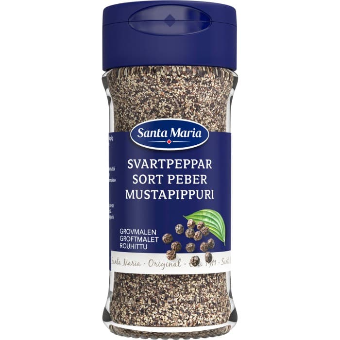 Santa Maria Svartpeppar Grovmalen 34g