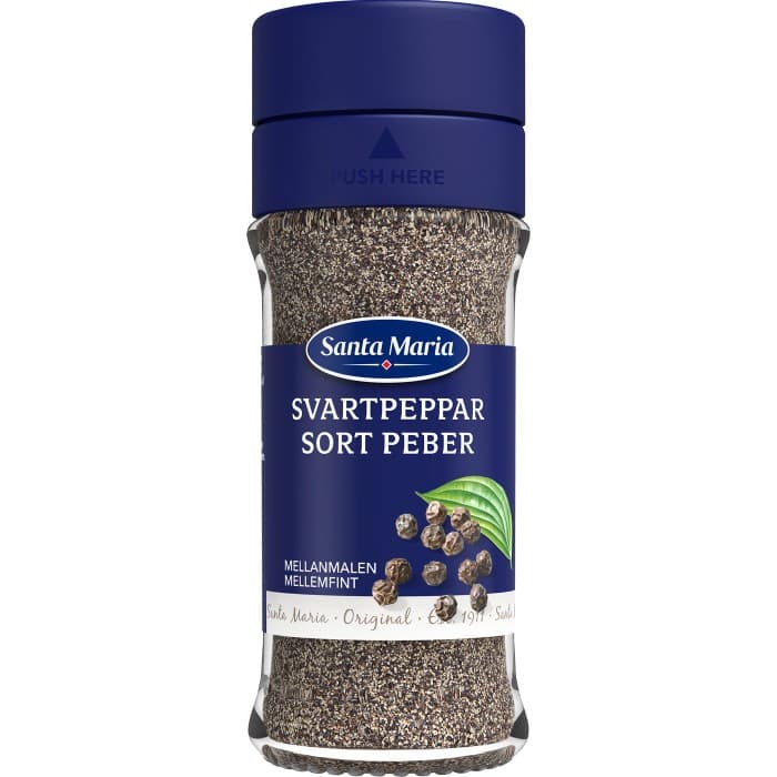 Santa Maria Svartpeppar Mellanmalen 30g