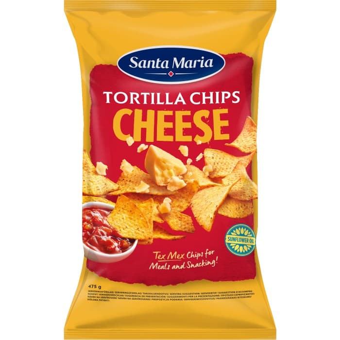 Santa Maria Tortilla Chips Cheese 475g – från Santa Maria – 45 kr – hos Delitea