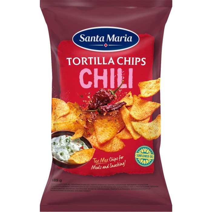 Santa Maria Tortilla Chips Chili 185g – från Santa Maria – 18 kr – hos Delitea
