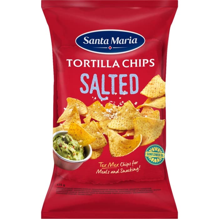 Santa Maria Tortilla Chips Salted 475g – från Santa Maria – 45 kr – hos Delitea