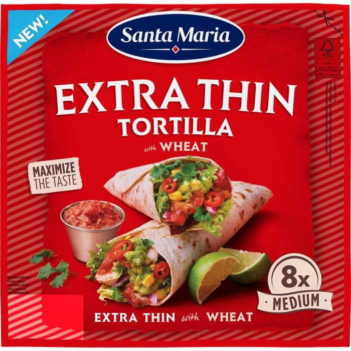 Santa Maria Tortilla Vete Extra Tunna Medium 8-pack – från Santa Maria – 23 kr – hos Delitea