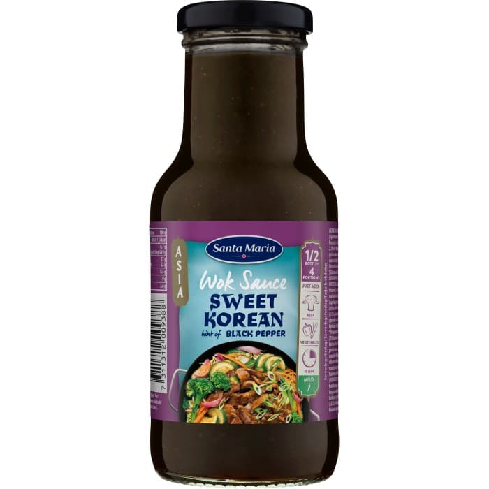 Santa Maria Wok Sås Sweet Korean Svartpeppar 250ml – från Santa Maria – 40 kr – hos Delitea