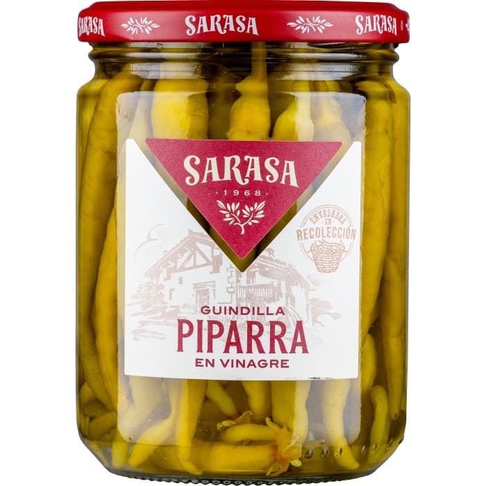 Sarasa Guindilla Piparra i Vinäger 390g – från Sarasa – 94 kr – hos Delitea