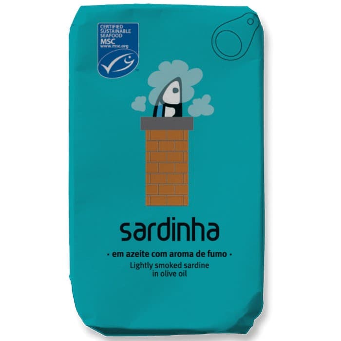 Sardinha MSC Sardiner i Olivolja med Rökarom 154g – från Sardinha – 56 kr – hos Delitea