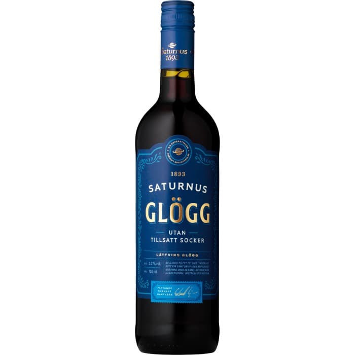 Saturnus Glögg utan tillsatt Socker 2,2% 75cl
