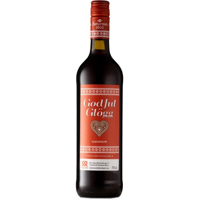 Saturnus God Jul Glögg Röd Alkoholfri 75cl