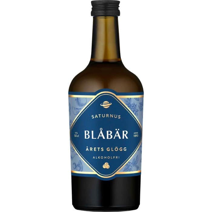 Saturnus 1893 Glögg Blåbär Glasflaska 50cl