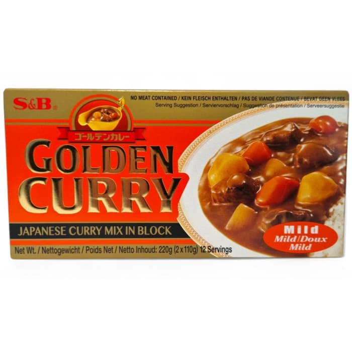 S&B Golden Curry Mix Tärning Mild Japansk 220g – från S&B – 59 kr – hos Delitea