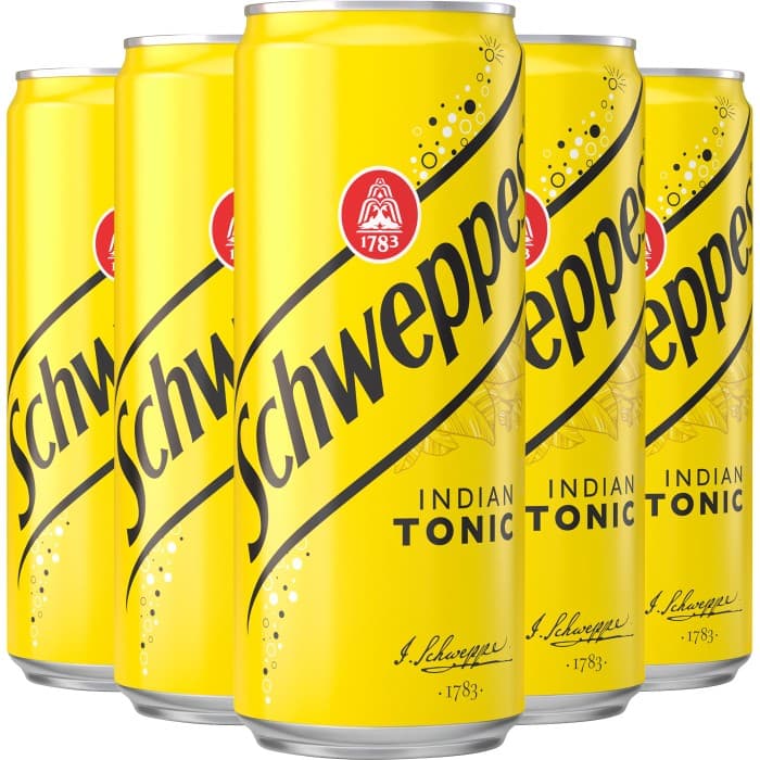 Schweppes Indian Tonic Burk 20x33cl – från Schweppes – 215 kr – hos Delitea