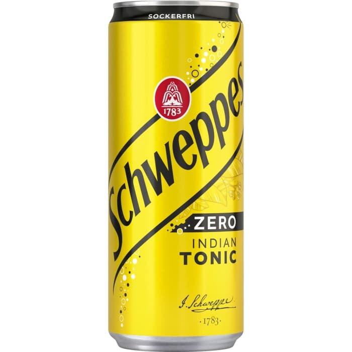 Schweppes Indian Tonic Zero 33cl – från Schweppes – 14 kr – hos Delitea