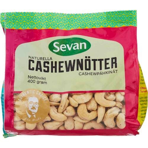 Sevan Cashewnötter Naturella 400g från Sevan – köp hos Delitea