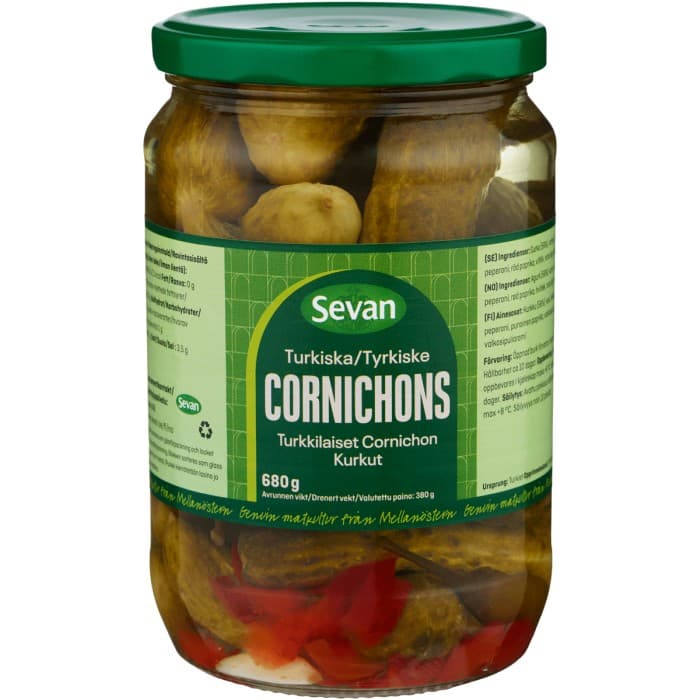 Sevan Cornichons 680g från Sevan – köp hos Delitea