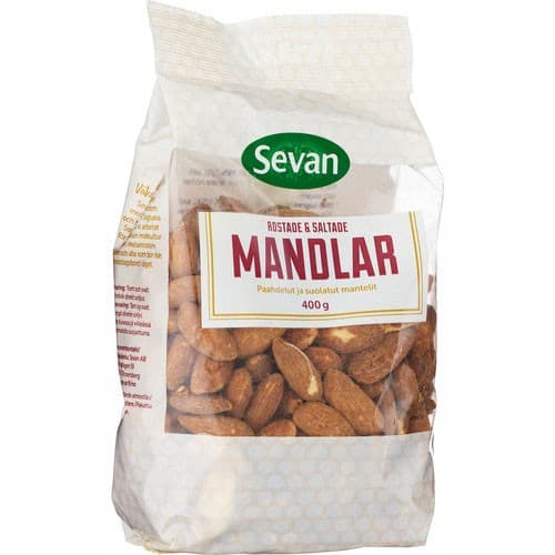 Sevan Rostade & Saltade Mandlar 400g – från Sevan – 99 kr – hos Delitea