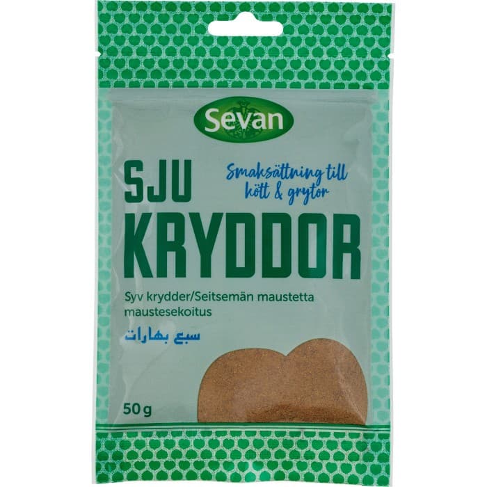 Sevan Sju Kryddor 50g – från Sevan – 29 kr – hos Delitea
