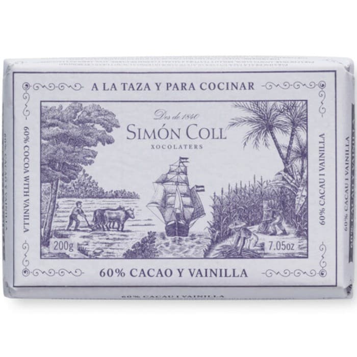 Simón Coll Drickchoklad 60% Kakao Vanilj 200g – från Simón Coll – 80 kr – hos Delitea