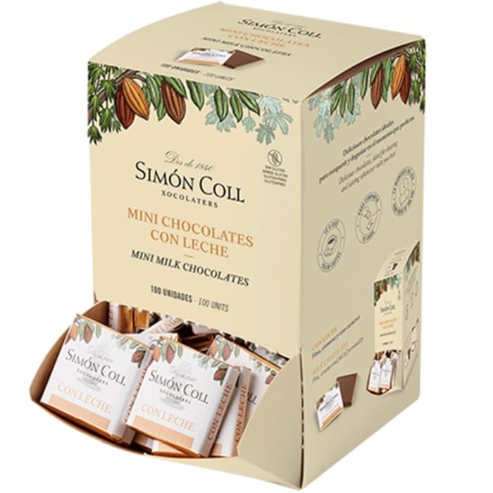 Simón Coll Bjudbitar Mjölkchoklad 32% 100-pack – från Simón Coll – 407 kr – hos Delitea