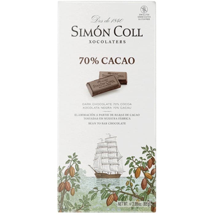 Simón Coll Mörk Choklad 70% 85g – från Simón Coll – 46 kr – hos Delitea