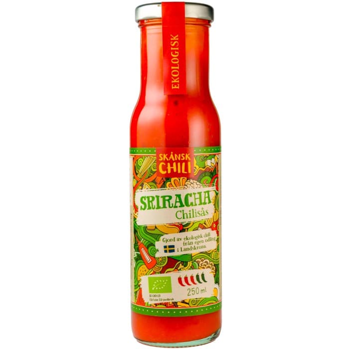 Skånsk Chili Sriracha Chilisås EKO 250ml från Skånsk Chili – köp hos Delitea