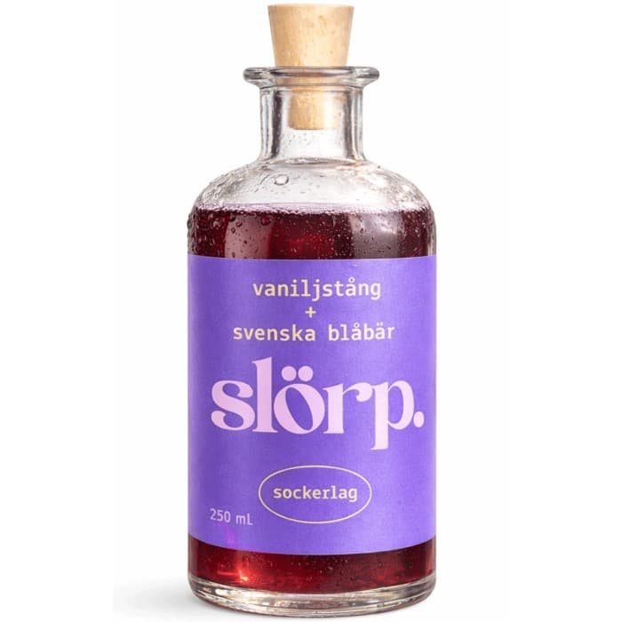 Slörp Sockerlag med Vanilj & Blåbär 250ml – från Slörp – 118 kr – hos Delitea